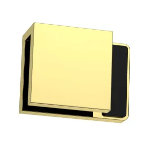 Boston Left Hand Glass to Glass 180 Degree Doorstop Polished Gold by Estelle, a Shower Hinges for sale on Style Sourcebook