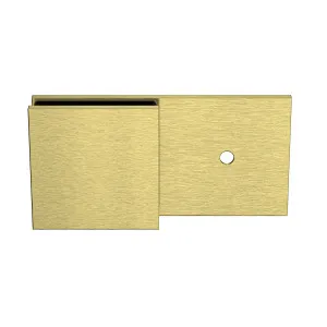 Boston Wall to Glass 180 degree Inline Bracket Soft Gold Brushed by Estelle, a Shower Hinges for sale on Style Sourcebook