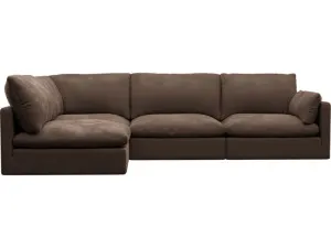 Willow Muse Chocolate Corner Sofa - 4 Seater LAF Terminal by James Lane, a Sofas for sale on Style Sourcebook