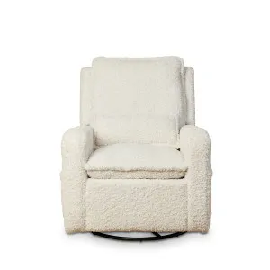 Milo Teddy Recliner and Swivel Chair - Cream - Mocka by Mocka., a Chairs for sale on Style Sourcebook