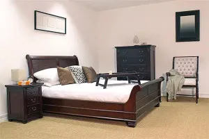 Cezanne Sleigh Bed - Queen Size by Hudson Furniture, a Beds & Bed Frames for sale on Style Sourcebook