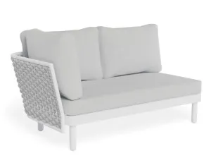 Siano Modular Left Arm 2 Seater - Outdoor -White - Light Grey Cushion by Level, a Outdoor Sofas for sale on Style Sourcebook