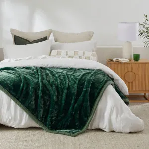 Hilton 2Ply Mink Blanket Green by Hilton, a Blankets & Throws for sale on Style Sourcebook