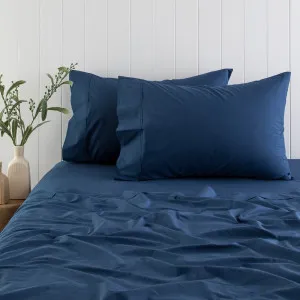 Habitat 300Tc Cotton Fitted Sheet Navy by Habitat, a Sheets for sale on Style Sourcebook