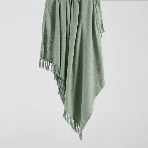 Habitat Bondi Cotton Extra Large Throw Jade by Habitat, a Throws for sale on Style Sourcebook