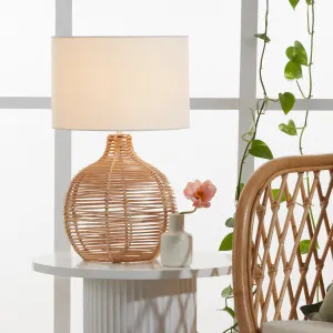 Habitat Douglas 50Cm Rattan Table Lamp Natural by Habitat, a Table & Bedside Lamps for sale on Style Sourcebook