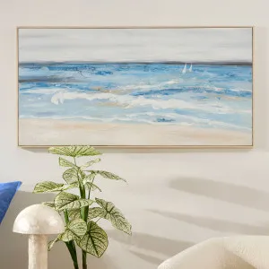 Muse Serene Framed Canvas Wall Art Blue by Muse, a Wall Hangings & Decor for sale on Style Sourcebook