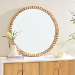 Muse Oliver Round Mirror Natural by Muse, a Mirrors for sale on Style Sourcebook