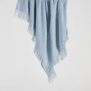 Habitat Dottie Stripe Super Soft Throw Light Blue by Habitat, a Throws for sale on Style Sourcebook