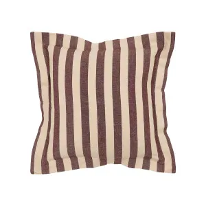 Muse Frankie Two Tone Stripe Cushion Taupe/Chocolate by Muse, a Cushions, Decorative Pillows for sale on Style Sourcebook