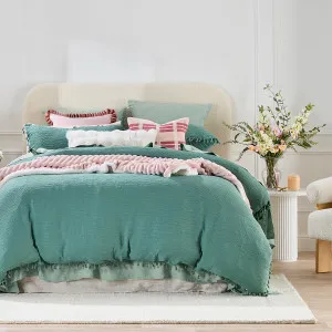 Pillow Talk Talia Quilt Cover Set Jade Green by Pillow Talk, a Quilt Covers for sale on Style Sourcebook