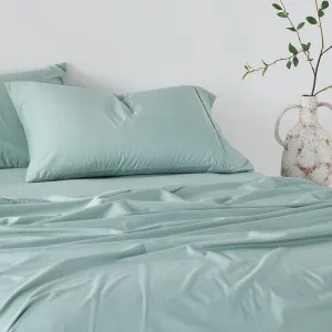 Habitat Vintage 250Tc Washed Cotton Sheet Set Sage by Habitat, a Sheets for sale on Style Sourcebook
