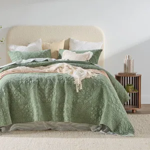 Habitat Solara Coverlet Set Sage by Habitat, a Quilts & Bedspreads for sale on Style Sourcebook
