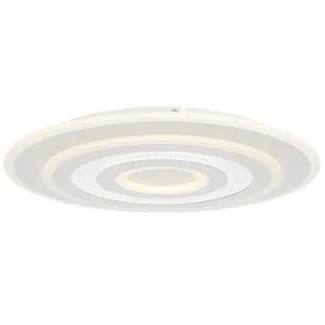 Telbix Arema Orbit-Inspired Round LED Flush Mount Ceiling Light - White by Telbix, a Lighting for sale on Style Sourcebook