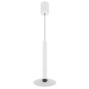 Telbix Grado Slimline Fluted LED Rise and Fall Pendant - White by Telbix, a Lighting for sale on Style Sourcebook