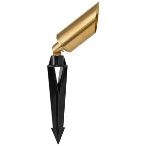 Havit Shawl Outdoor Spike Light with Adjustable Head Brass by Havit, a Outdoor Lighting for sale on Style Sourcebook