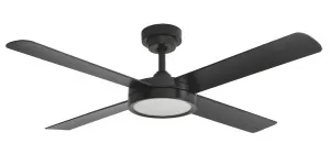 Hunter Pacific Pinnacle 3 52" DC Ceiling Fan with LED Light and Remote Matte Black by Hunter Pacific, a Ceiling Fans for sale on Style Sourcebook