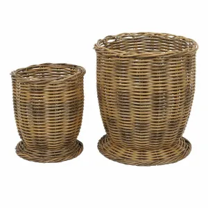 Hampton Planters Set of 2 in Natural by OZ Design, a Plant Holders for sale on Style Sourcebook