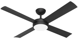 Martec Quantum 52" DC Ceiling Fan with Multi-CCT LED and Remote Matte Black by Martec, a Ceiling Fans for sale on Style Sourcebook