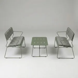 Parco Outdoor 3pce Lounge Set Olive by Seek & Ramble, a Outdoor Sofa Sets for sale on Style Sourcebook