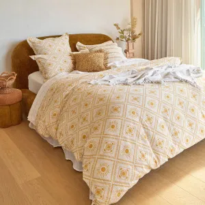 Habitat Azari Quilt Cover Set Yellow by Habitat, a Quilt Covers for sale on Style Sourcebook