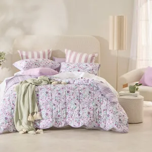 Pillow Talk Blossom Scallop Reversible Comforter Set Lilac by Pillow Talk, a Quilts & Bedspreads for sale on Style Sourcebook