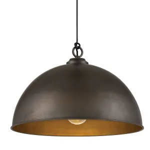 MDA Lighting Cassidy Dome Pendant in Weathered Iron Shade - Large by MDA Lighting, a Lighting for sale on Style Sourcebook