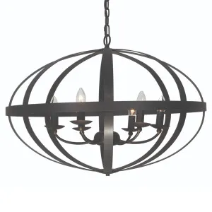 MDA Lighting Lincon Sphere Pendant in Weathered Iron Finish - 6-Light by MDA Lighting, a Lighting for sale on Style Sourcebook