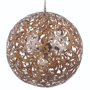 MDA Lighting Theodore Hand-Painted Sculptural Orb Pendant in Bronze Wash - Large by MDA Lighting, a Lighting for sale on Style Sourcebook