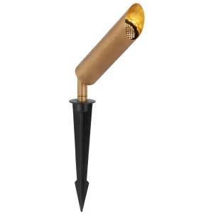 Telbix Eslen Weatherproof Outdoor LED Garden Spike Light - Natural Brass by Telbix, a Outdoor Lighting for sale on Style Sourcebook
