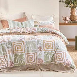 Pillow Talk Solana Bay Quilt Cover Set Green by Pillow Talk, a Quilt Covers for sale on Style Sourcebook