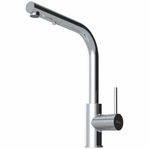 Oliveri Tennyson Square Goose Neck Pull Out Mixer Tap Chrome TS2170-P by Oliveri, a Kitchen Taps & Mixers for sale on Style Sourcebook