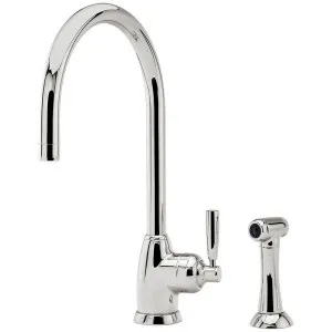 Shaws by Perrin & Rowe Roeburn Kitchen Mixer with Rinse Nickel AUSH4846NI-3 by Shaws by Perrin & Rowe, a Kitchen Taps & Mixers for sale on Style Sourcebook