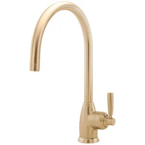 Shaws by Perrin & Rowe Roeburn Kitchen Mixer Satin Brass AUSH4841SB-3 by Shaws by Perrin & Rowe, a Kitchen Taps & Mixers for sale on Style Sourcebook