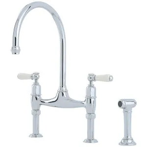 Shaws by Perrin & Rowe Pendleton Kitchen Mixer with Rinse Chrome AUSH4173CPWPC-3 by Shaws by Perrin & Rowe, a Kitchen Taps & Mixers for sale on Style Sourcebook