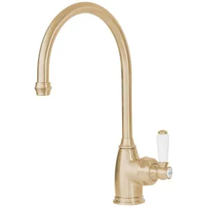 Shaws by Perrin & Rowe Yarrow Kitchen Mixer Satin Brass AUSH4341SBWPC-3 by Shaws by Perrin & Rowe, a Kitchen Taps & Mixers for sale on Style Sourcebook