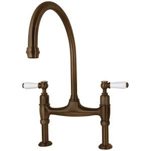 Shaws by Perrin & Rowe Pendleton Kitchen Mixer English Bronze AUSH4193EBWPC-H1-3 by Shaws by Perrin & Rowe, a Kitchen Taps & Mixers for sale on Style Sourcebook