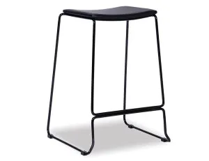 Ardent Stool - Black - Black Pad by Level, a Stools for sale on Style Sourcebook