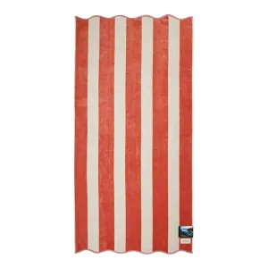 Cotton Beach Biarritz Scalloped Edge Stripe Clay Beach Towel by null, a Outdoor Accessories for sale on Style Sourcebook