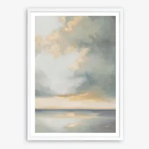 Shimmering Sea Gray Art Print by The Print Emporium, a Prints for sale on Style Sourcebook