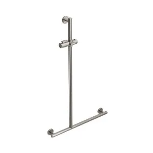 CARE ACCESS Shower Grab Rail LHS 1100x650mm Brushed Nickel by Highgrove Bathrooms, a Towel Rails for sale on Style Sourcebook