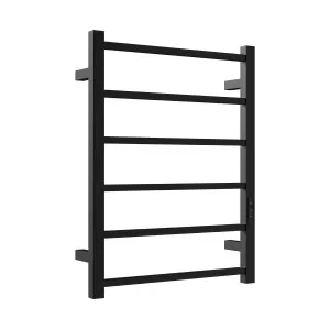 HETTA Multi-Function Square Heated Towel Rail 6 Bar Matte Black by Highgrove Bathrooms, a Towel Rails for sale on Style Sourcebook