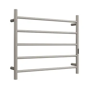 HETTA Multi-Function Round Heated Towel Rail 5 Bar Brushed Nickel by Highgrove Bathrooms, a Towel Rails for sale on Style Sourcebook