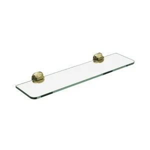 SYMMETRY Glass Shelf 500mm Champagne Gold by Highgrove Bathrooms, a Shelves & Hooks for sale on Style Sourcebook