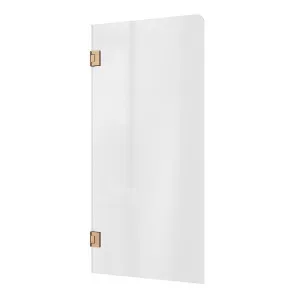 Bath Screen Kit - Single Panel 8mm Glass with Swing Pivot Titanium Bronze by Highgrove Bathrooms, a Showers for sale on Style Sourcebook