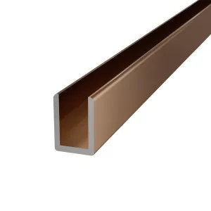 Aluminium U-Channel Titanium Bronze 2100mm by Highgrove Bathrooms, a Showers for sale on Style Sourcebook