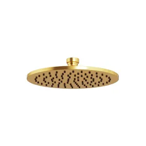 MONSOON Round Shower Head 200mm Brushed Brass by Highgrove Bathrooms, a Showers for sale on Style Sourcebook