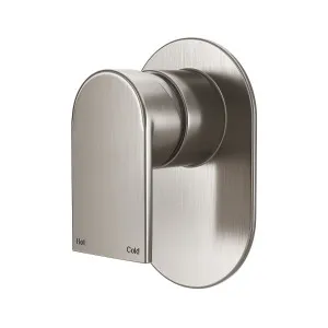 OLLIE In Wall Mixer Set Brushed Nickel by Highgrove Bathrooms, a Bathroom Taps & Mixers for sale on Style Sourcebook