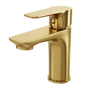 EDEN Basin Mixer Brushed Brass by Highgrove Bathrooms, a Bathroom Taps & Mixers for sale on Style Sourcebook
