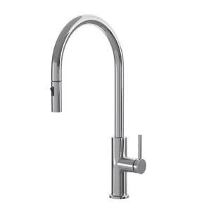 ZARA Pull-Out Kitchen Mixer Polished Stainless Steel by Highgrove Bathrooms, a Bathroom Taps & Mixers for sale on Style Sourcebook